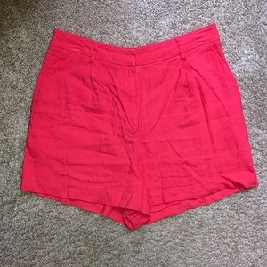 Linen shorts by Antonio Melani. Size 10. Beautiful coral color.